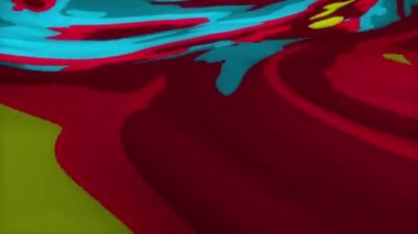 Soyut Renkli Sıvı Boyası veya Mürekkep Difüzyon Hareketi arka planı. Psikedelik arka plan. Akrilik boya animasyonu