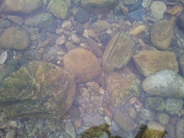 Arkaplan ve doku için kopyalama alanı olan şeffaf su yüzeyi