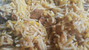 Basmati Pirinç Pulao ya da Chana ile sebzeli, ya da sebze pirinç çanak