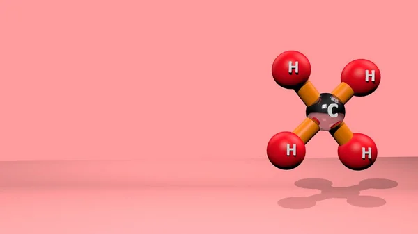 Fond de la science avec des formules chimiques sur fond coloré — Photo