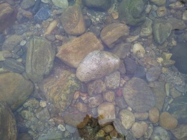 Arkaplan ve doku için kopyalama alanı olan şeffaf su yüzeyi