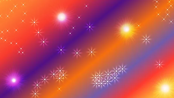 Parlak renkli parlak bokeh yıldız ile siyah soyut ışık arka plan. — Stok fotoğraf