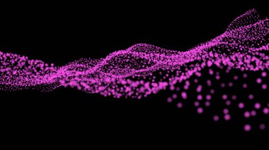 Parlak renkli parlak bokeh küreler ile siyah soyut doku arka plan