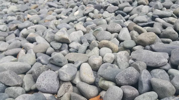 Taş çakıl taşları, küçük, yuvarlak, pürüzsüz kayalar. Metin için doku arkaplanı — Stok fotoğraf