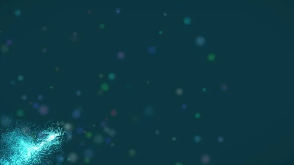Işıltılı renkli parlak bokeh küreler ile Soyut doku arka plan — Stok fotoğraf