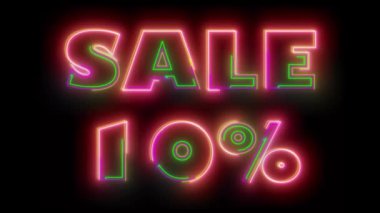 Dikdörtgenli soyut arkaplan neon ışığı animasyonunu şekillendirir.