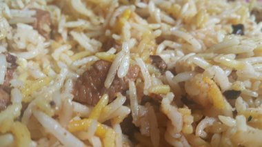 Basmati Pirinç Pulao ya da Chana ile sebzeli, ya da sebze pirinç çanak
