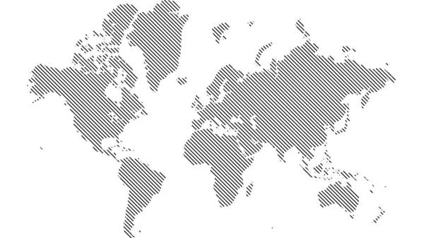 Carte Monde Détaillée Avec Tous Les Pays Sous Continents Illustration — Photo