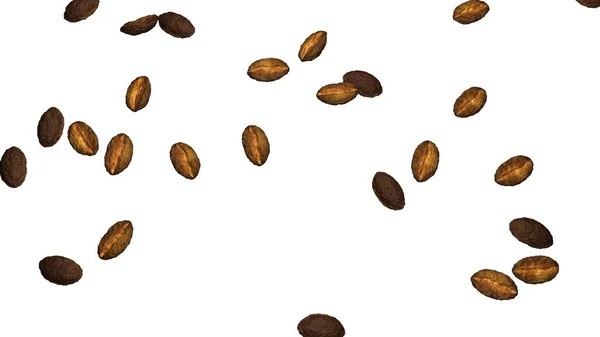 Roasted Coffee Beans Background Copy Space Text Advertisements Coffee Beans — Stock Photo, Image