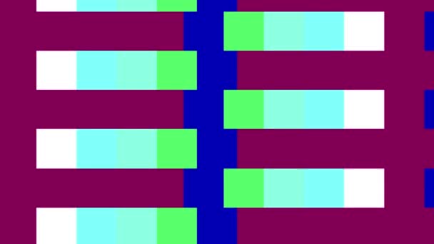 Animación Filas Rayas Colores Que Mueven Patrón Aleatorio — Vídeos de Stock