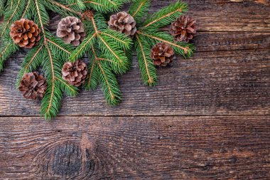 Geleneksel Noel arka plan kopya alanı ile