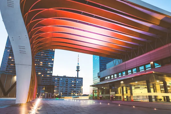 Hochhäuser und moderne Architektur in Wien Österreich — Stockfoto