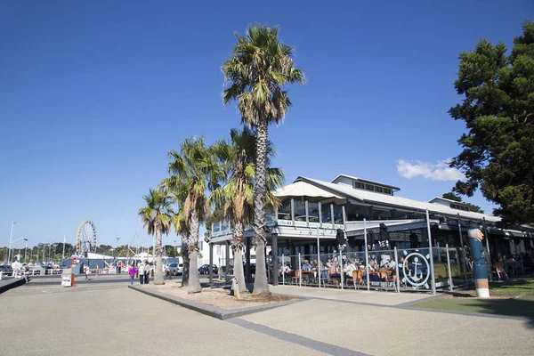 Geelong Australia April 2017 Das Kaischuppen Café Ist Ein Informeller — Stockfoto