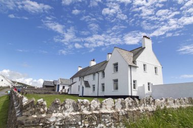 Swansea, İngiltere: 24 Haziran 2016: Milli güven dükkanı ve Ziyaretçi Merkezi Rhossili. Bir koruma organizasyonu İngiltere, Galler ve Kuzey İrlanda Ulusal güvendir.