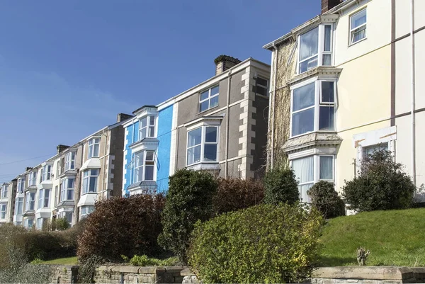 Casas Adosadas Tradicionales Victorianas Gales Reino Unido — Foto de Stock