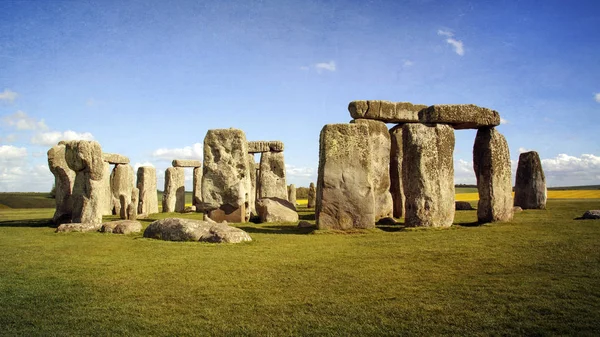 Stonehenge Monumento Prehistórico Wiltshire Inglaterra Dos Millas Oeste Amesbury Consiste — Foto de Stock