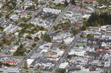 Ariel görünümü Queenstown - South Island Yeni Zelanda