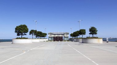 Melbourne, Avustralya: 21 Mart 2018: Princes Pier Gatehouse inşa edilmiş 1912 ve 1915 arasında Port Melbourne ikinci bir demiryolu iskele olarak.