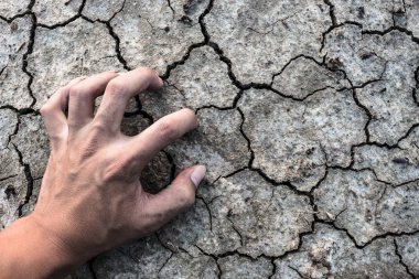 Arka plan kuru zemin kırık