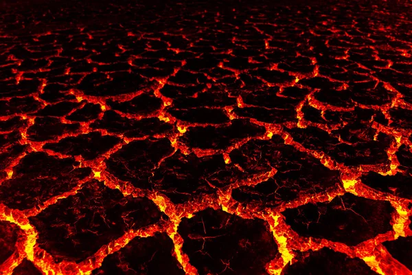Catastrophic global warmng, Lava ground. — Stock Photo, Image