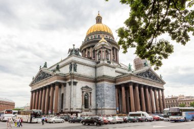 Saint Isaac's Katedrali en büyük Rus Ortodoks katedrali, Saint Petersburg, Rusya.  