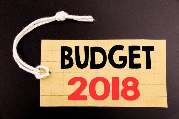 Word Scrittura Budget 2018 Business Concept Vendita Online Bilancio Famiglia — Foto Stock