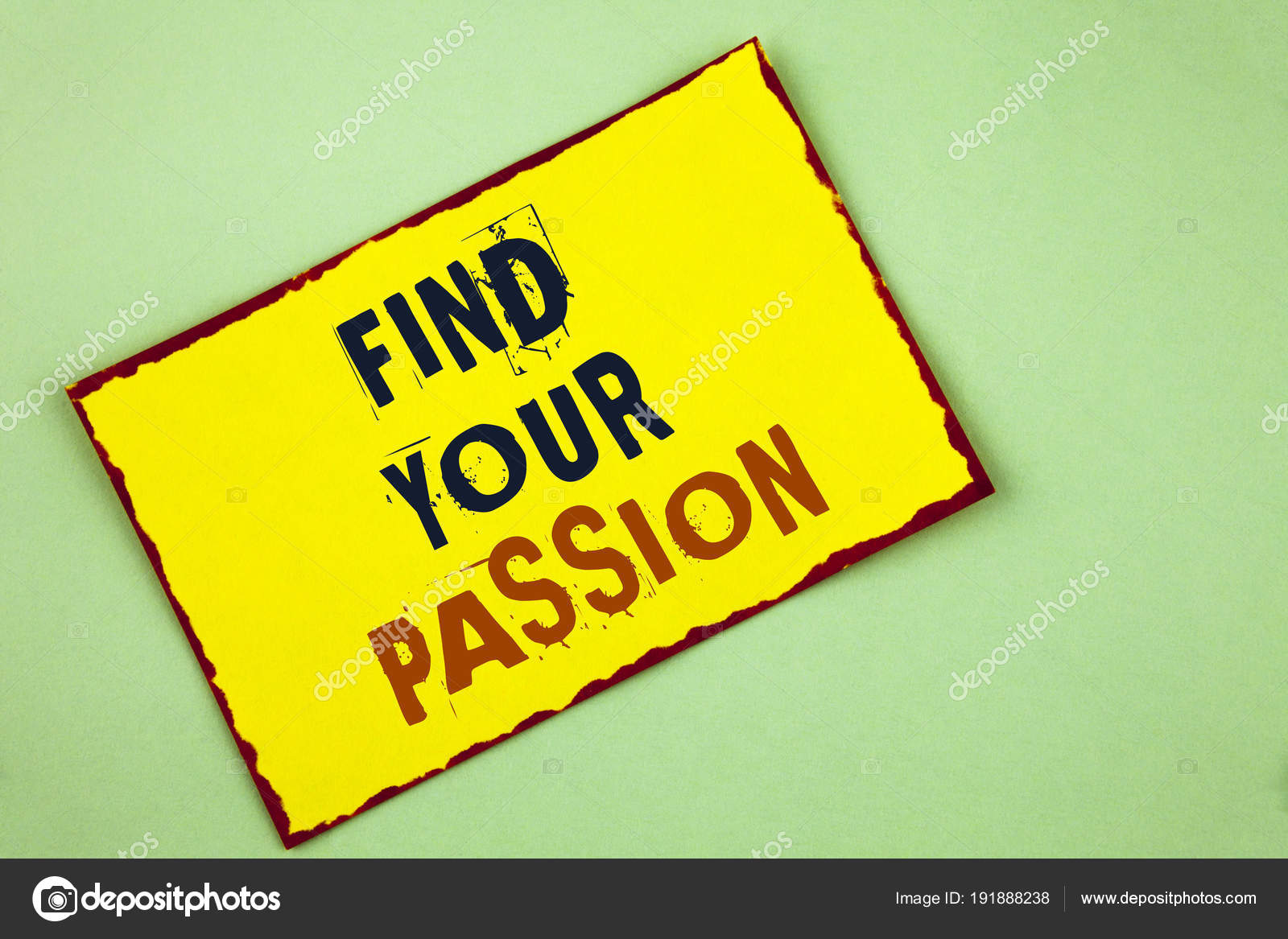 Remarque Montrant Trouver Votre Passion De Lécriture Photo