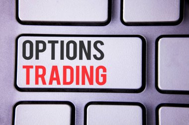 El yazısı metin ticaret seçenekleri. Seçenekler ticaret yatırım mal borsa analizi beyaz klavye anahtar kopyalama alanı en iyi manzaralı yazılı anlam kavramı.