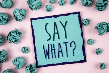 Metin işaret ne de ki soru gösterilen. Kavramsal fotoğraf tekrar Attonishment sürpriz ifade söylediğin şey. Kavram bilgi için