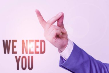 Sana ihtiyacımız olan el yazısı metni. Görevin gereksinimlerini yerine getirmek için bir kavram ya da parmağınla işaret ederek izole edilmiş bir görev. İş konsepti işaret ediyor.