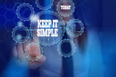 El yazısı yazısını basit tut. Anlamı anlamak kolay bir şey yapmak için kavram ve resim sistemi ağı şeması modern teknoloji akıllı aygıt.