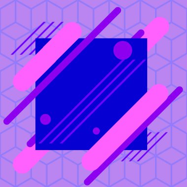 Renkli nesnenin asimetrik ve eşit olmayan biçimi. Simetrik olmayan düzensiz şablon ana hatları çok renkli tasarım. Soyut resmin tasviri