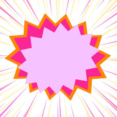 Renkli nesnenin asimetrik ve eşit olmayan biçimi. Simetrik olmayan düzensiz şablon ana hatları çok renkli tasarım. Soyut resmin tasviri