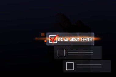 Kelime yazımı içerikle ilgili. Bilgi ve Tecrübe Yazma yoluyla Ekspres İş Konsepti.