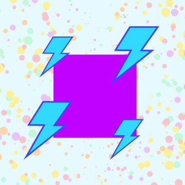 Renkli nesnenin asimetrik ve eşit olmayan biçimi. Simetrik olmayan düzensiz şablon ana hatları çok renkli tasarım. Soyut resmin tasviri