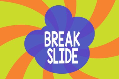 Break Slide 'ı gösteren not yazılıyor. Soyut geometrik derin tasarım sunumunun her bölümü için iyi bir kapak slaytı sergiliyor. Derinlik simülasyonu yapılıyor. Döndürme.