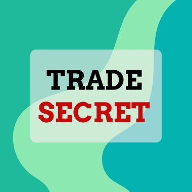 Text sign showing Trade Secret. Conceptual photo technique used by a company in analysisufacturing its products Square rectangle paper sheet loaded with full creation of pattern theme.