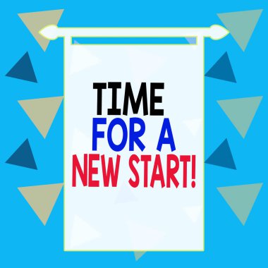 Word writing text Time For A New Start. Business concept for Trust the magic of Beginnings Afresh Anew Rebirth Square rectangle paper sheet loaded with full creation of pattern theme.