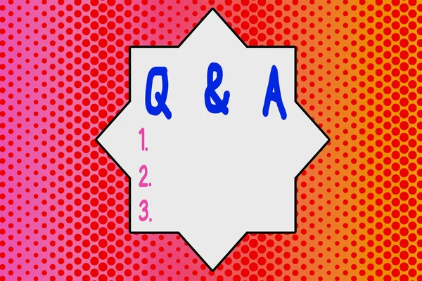 Writing note showing Q And A. Business photo showcasing defined as questions being asked and answers Endless Different Sized Polka Dots in Random Repeated Mirror Reflection.