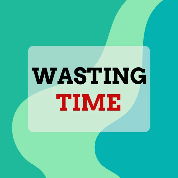 Text sign showing Wasting Time. Conceptual photo act of spending time doing something that is unnecessary Square rectangle paper sheet loaded with full creation of pattern theme.