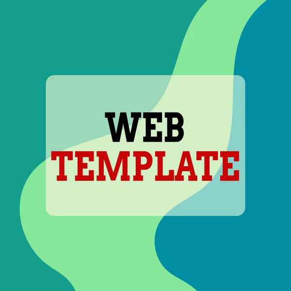 Text sign showing Web Template. Conceptual photo predesigned or plug in webpage or set of HTML webpages Square rectangle paper sheet loaded with full creation of pattern theme.
