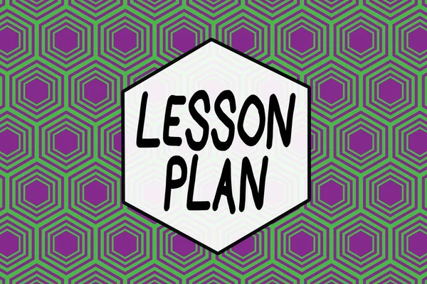 Word writing text Lesson Plan. Business concept for a teacher s is detailed description of the course of instruction Repeating geometrical rhombus pattern. Seamless abstract design. Wallpaper.