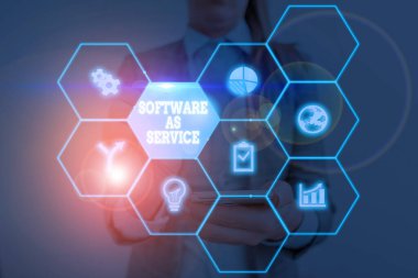 Yazılım Hizmet Olarak Gösteriliyor. Deanalysisd 'de iş fotoğrafı gösterimi Üyelik lisansı ve merkezi sunucu.