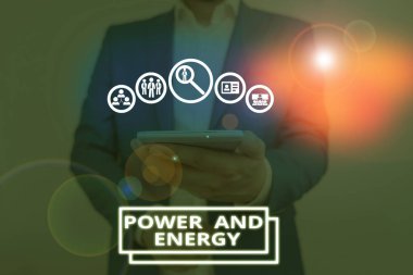 El yazısı Güç ve Enerji. Kavram, elektrik dağıtım endüstrisi anlamına gelir. Enerji.