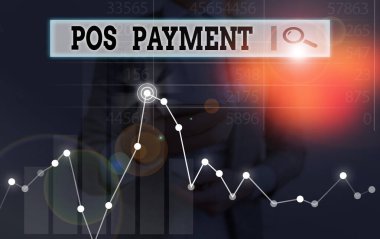 Pos Ödeme 'yi yazan el yazısı. Konsept derken, müşteri mal ve hizmetler karşılığında ödeme teklif eder..