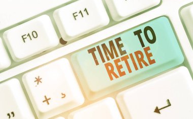 Kavramsal el için zaman emekli gösterilen yazma. İş fotoğraf metin almak yaşlı eski yeterli çalışma emekli durumu durdur.