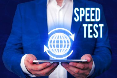 Word writing text Speed Test. Business concept for psychological test for the maximum speed of performing a task.