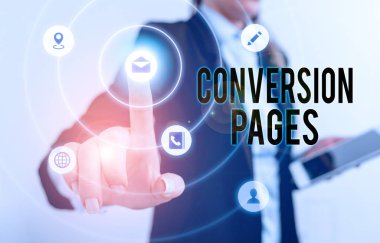 Handwriting text Conversion Pages. Concept meaning appears in response to clicking on a search engine.