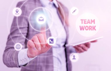 Word metin yazma takım çalışması. İş kavramı kombine eylem bir grup çalışma grubu işbirliği işbirliği için.