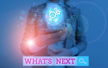 Sırada S 'nin ne olduğunu gösteren mesaj işareti. Gelecekten bahseden kavramsal fotoğraf ya da şu andan sonra olacaklar hakkında..